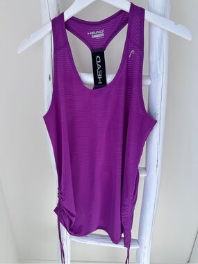HEAD Purple Racerback Performance Tank Top Size Large